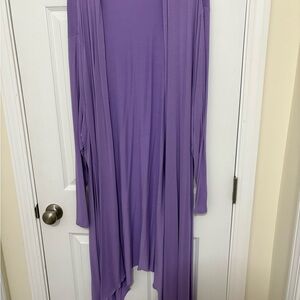 Elegant Purple Women's Cardigan